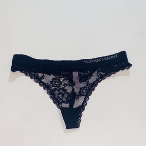 Victoria’s Secret Sexy Lace Black Panties Size M Used In Perfect Condition